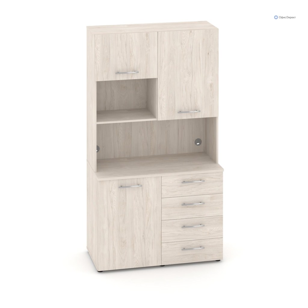 Комплект №4 Мини-кухня Fit 1200*600*2175 Мини-кухня Fit Денвер Светлый